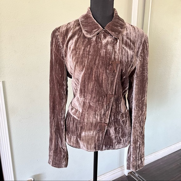 Betty Barclay Crush Velvet Jacket Size 8 - Picture 4 of 8
